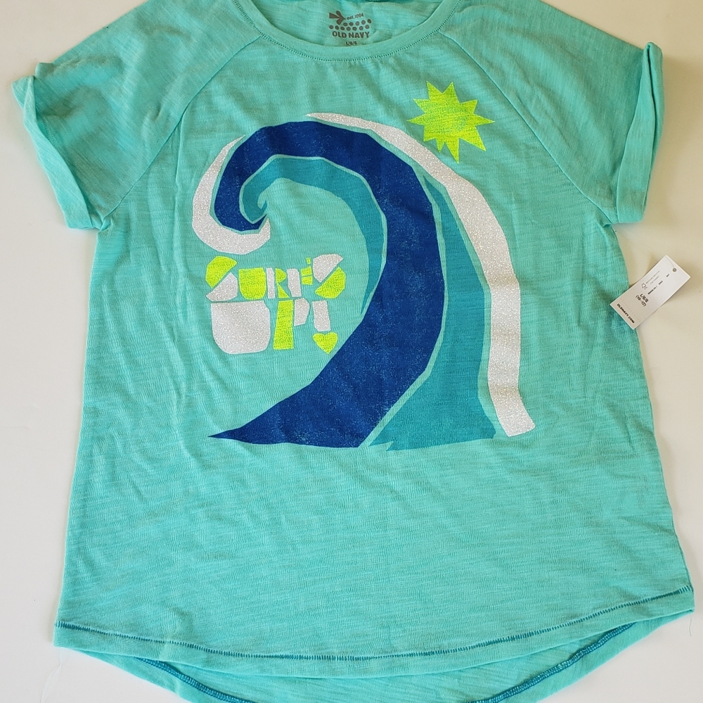 Old Navy Girls t shirt Size Large 10/12 NWT
